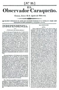 El Observador Caraqueño.